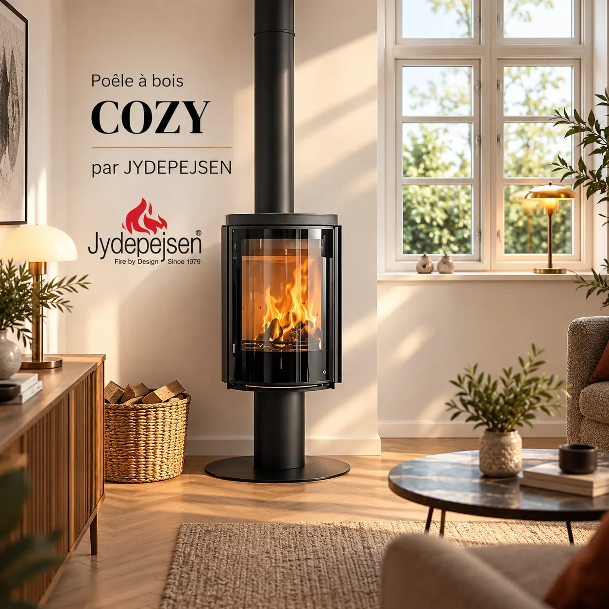 Poêle à bois JYDEPEJSEN COZY